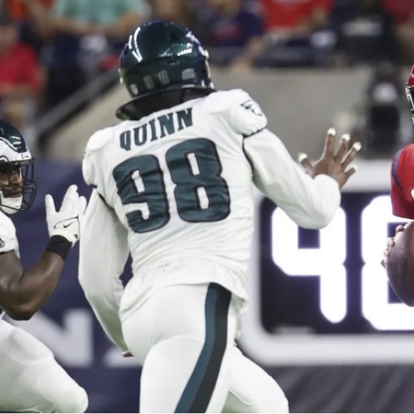 Robert Quinn Reebok NFL Equipment On Field Players Inc.Philadelphia Eagle Jersey - Picture 11 of 11